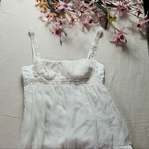 Y2K Bratz Bebe Shelf Peasant Beaded Drapey Top